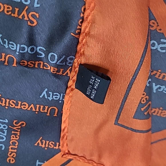 Syracuse University 1870 Society 36" Silk Scarf - Picture 3 of 5